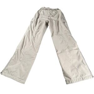 Bogner Women 4 Ski Pants Insulated Cargo Pockets Gorpcore Beige Snowboard Canvas